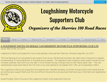 Tablet Screenshot of loughshinnymotorcycleclub.com
